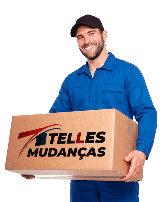 Funcionário, ajudante para carregar o caminhão de mudanças da empresa Telles Mudanças